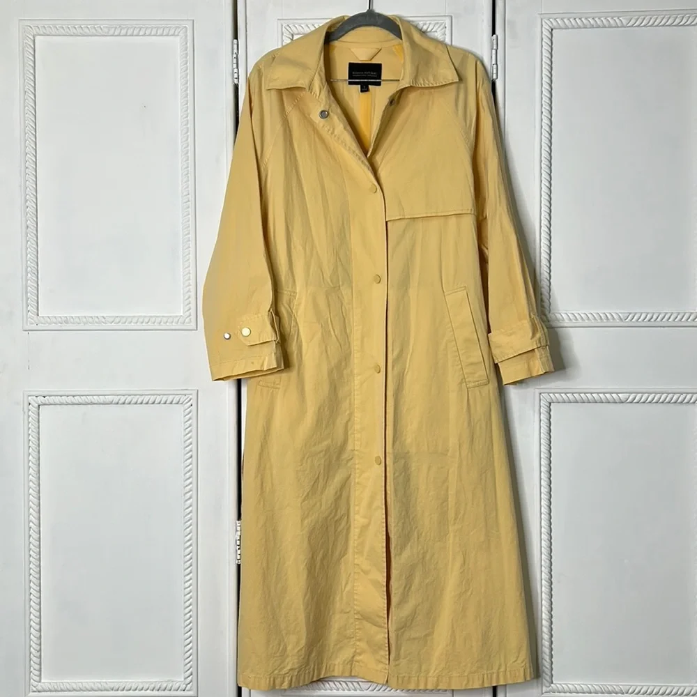 Banana Republic Yellow Trench Coat - Picture 3 of 9